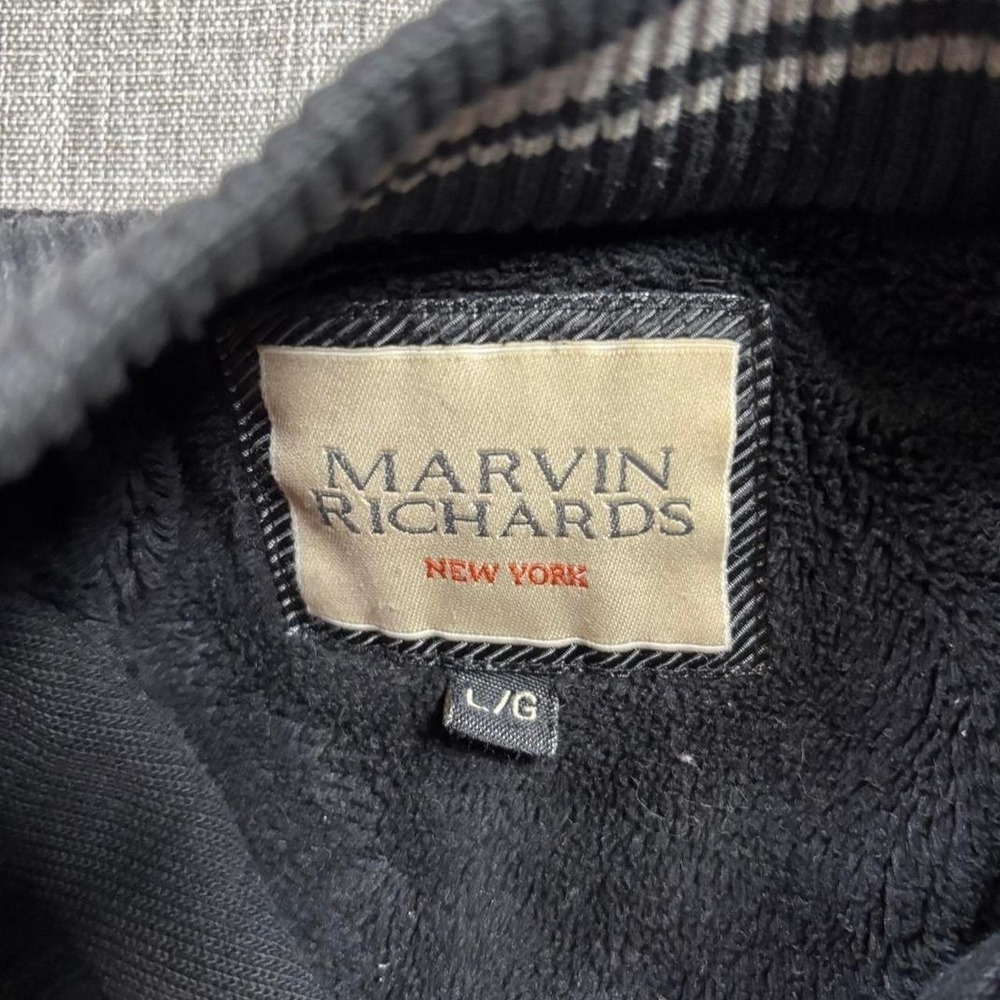 Marvin Richards heavy black zip up jacket - L - Picture 4 of 6